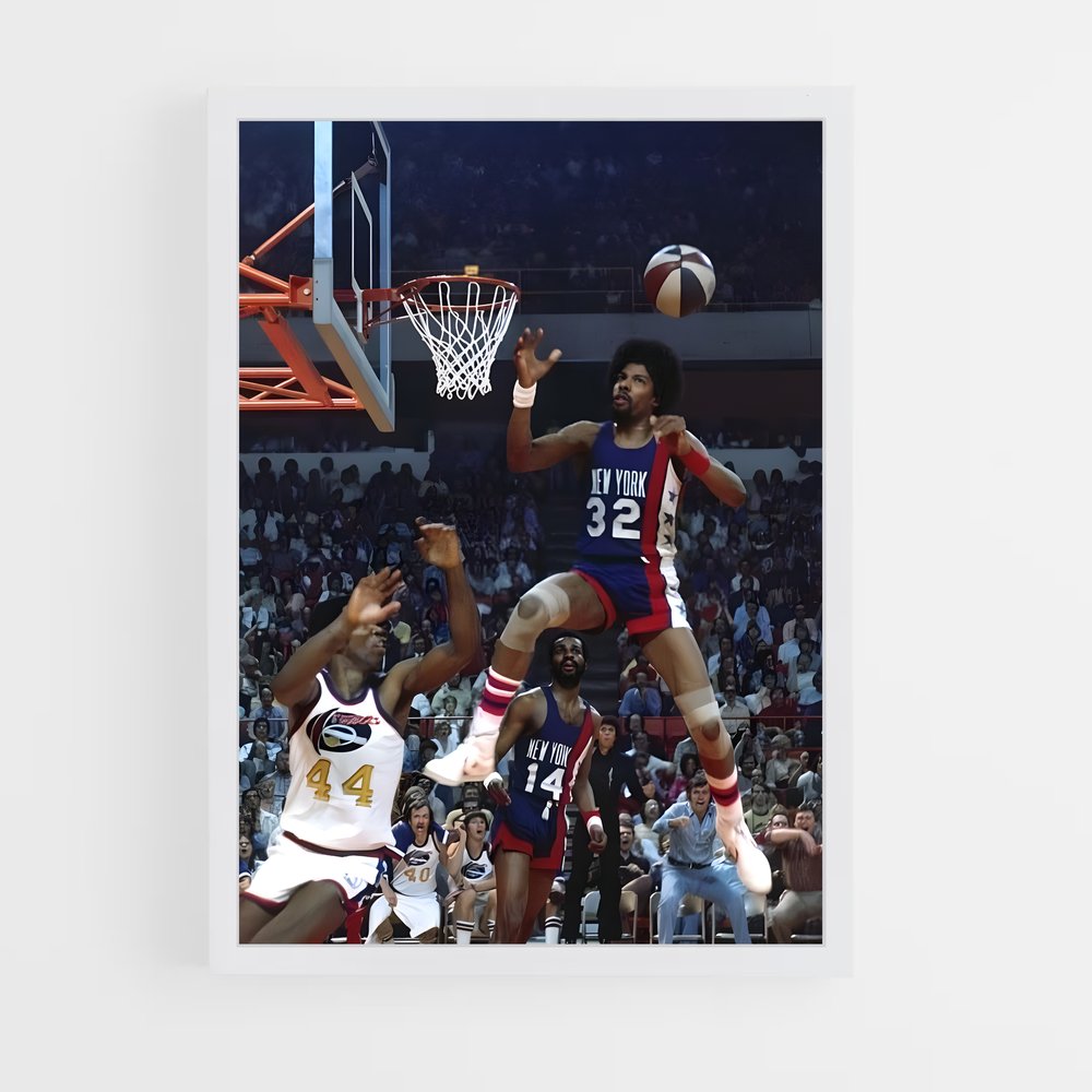 Poster Julius erving panier – affiche Basketball (vue 3)